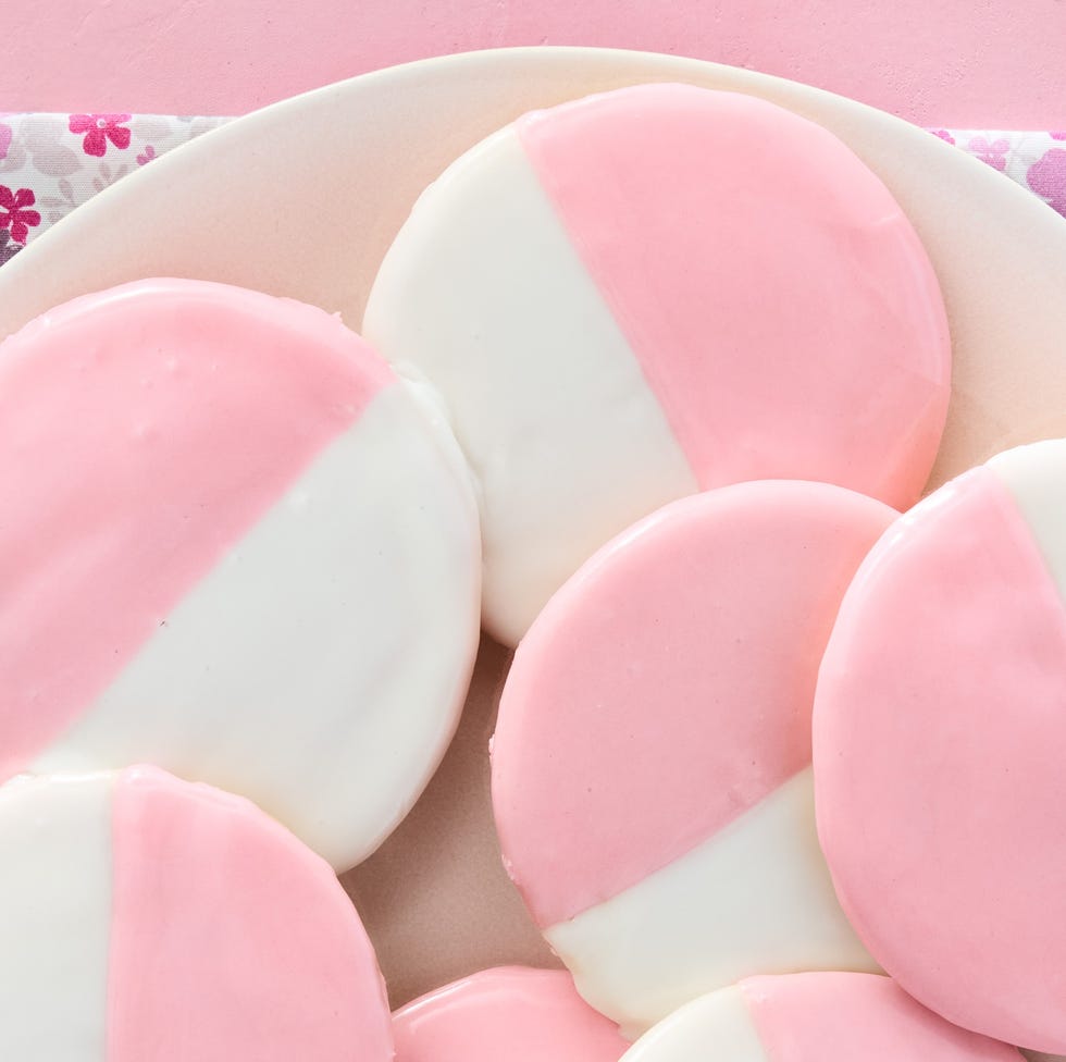 Pink and White Cookies