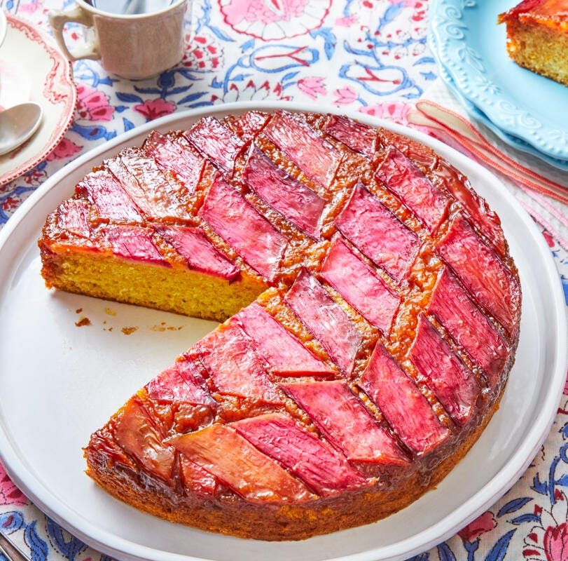 Rhubarb Upside-Down Cake