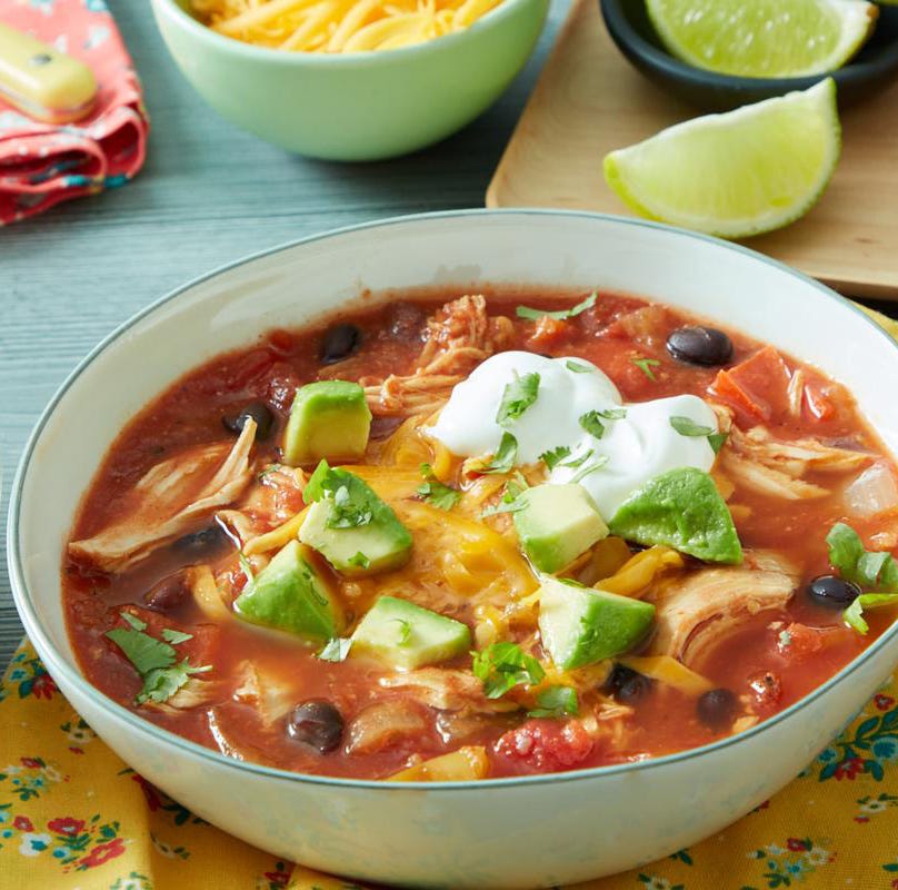 Slow Cooker Chicken Tortilla Soup