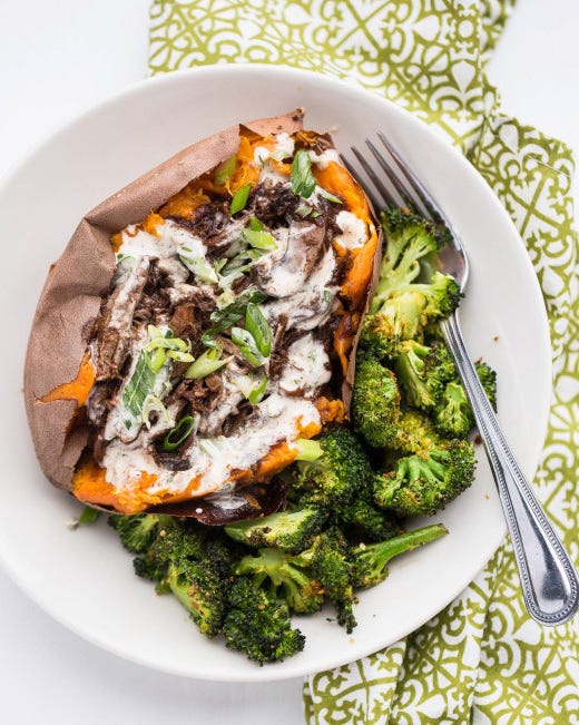 Slow-Cooker BBQ Ranch Baked Potatoes
